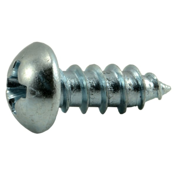 Midwest Fastener Sheet Metal Screw, #6 x 3/8 in, Zinc Plated Steel Round Head Phillips Drive, 72 PK 62021 - main